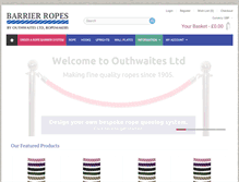 Tablet Screenshot of barrierropes.com
